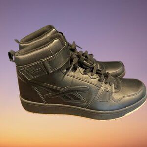Reebok Black Sneakers with High-Top Design and Velcro Strap